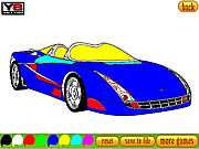 Флеш игра онлайн Coloring 16 Cars